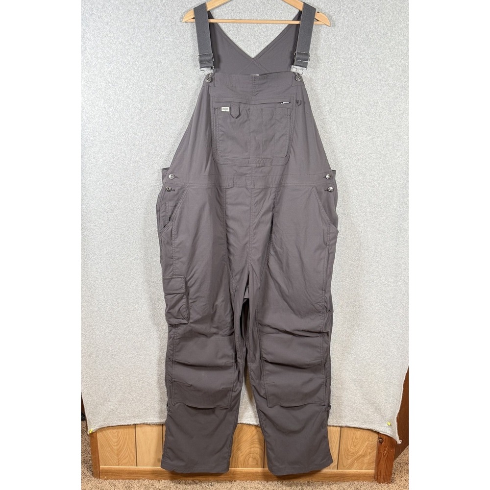 Duluth Trading Overalls Womens 3x X 31 Gray Cargo